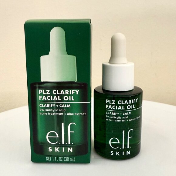 ELF Other - e l f Skin PLZ Clarify Facial Oil 1 FlOz 2 Percent Salicylic Acid Clean Beauty
